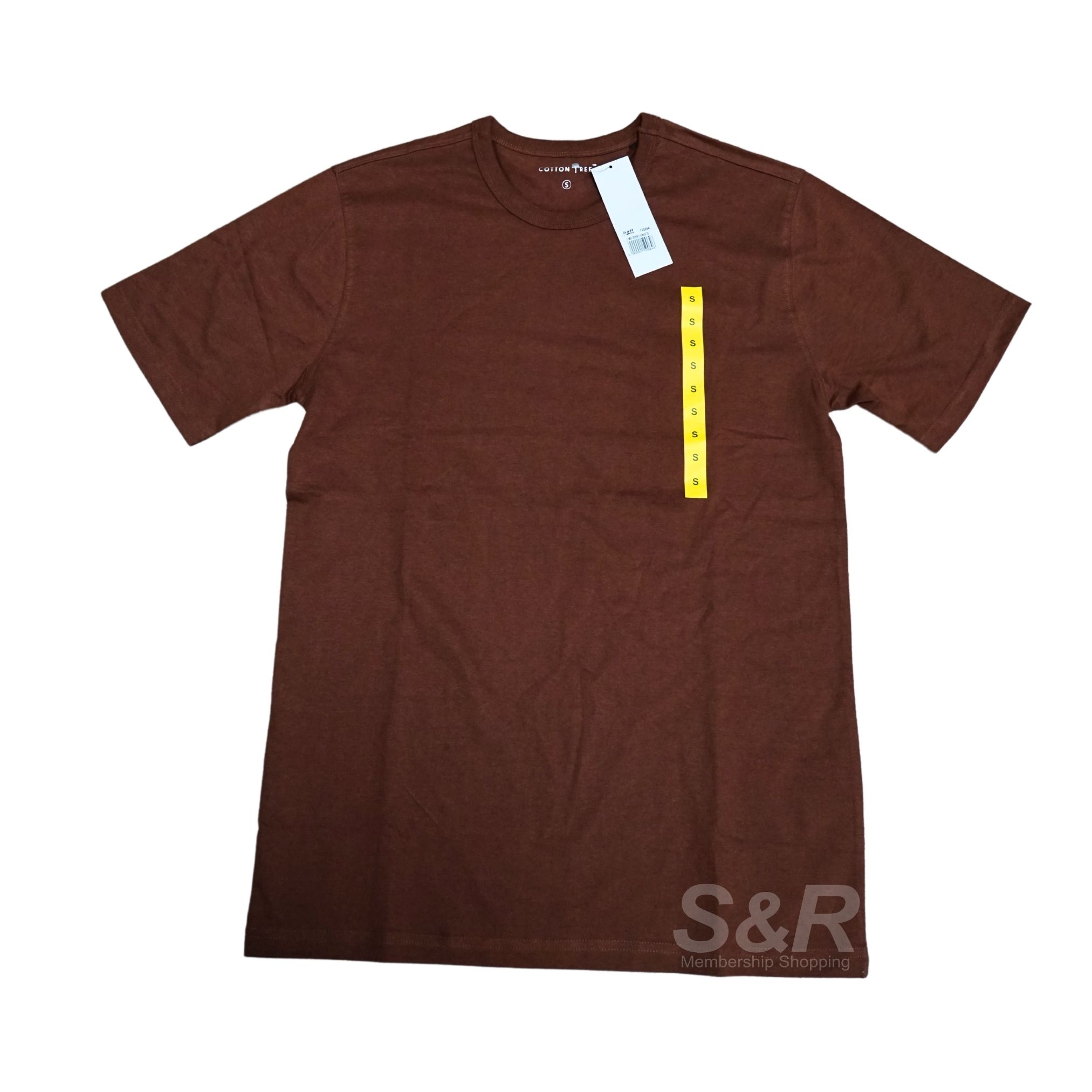 Cotton Tree Brown Crew Neck Shirt Small Cotton Tree Brown Crew Neck Shirt Small